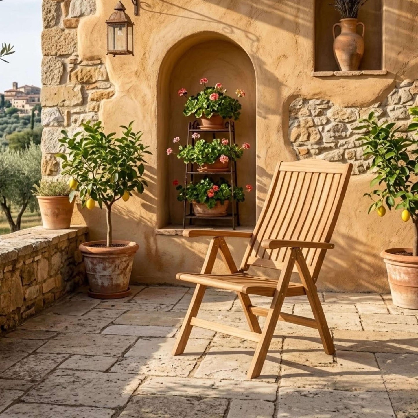 Anderson Teak Katana 5-Position Reclining Folding Armchair
