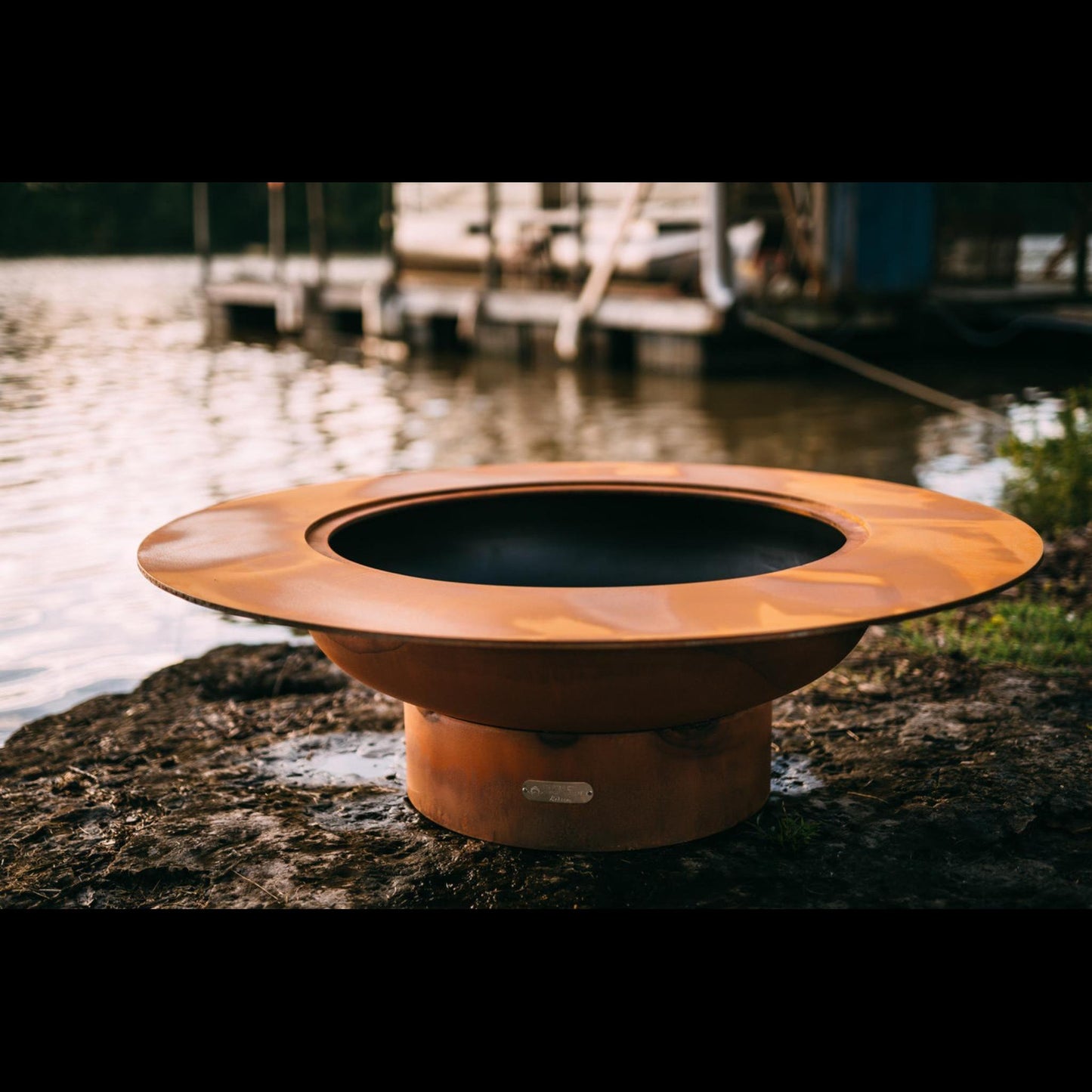 Fire Pit Art Magnum With Lid Natural Gas Match Lit Fire Pit