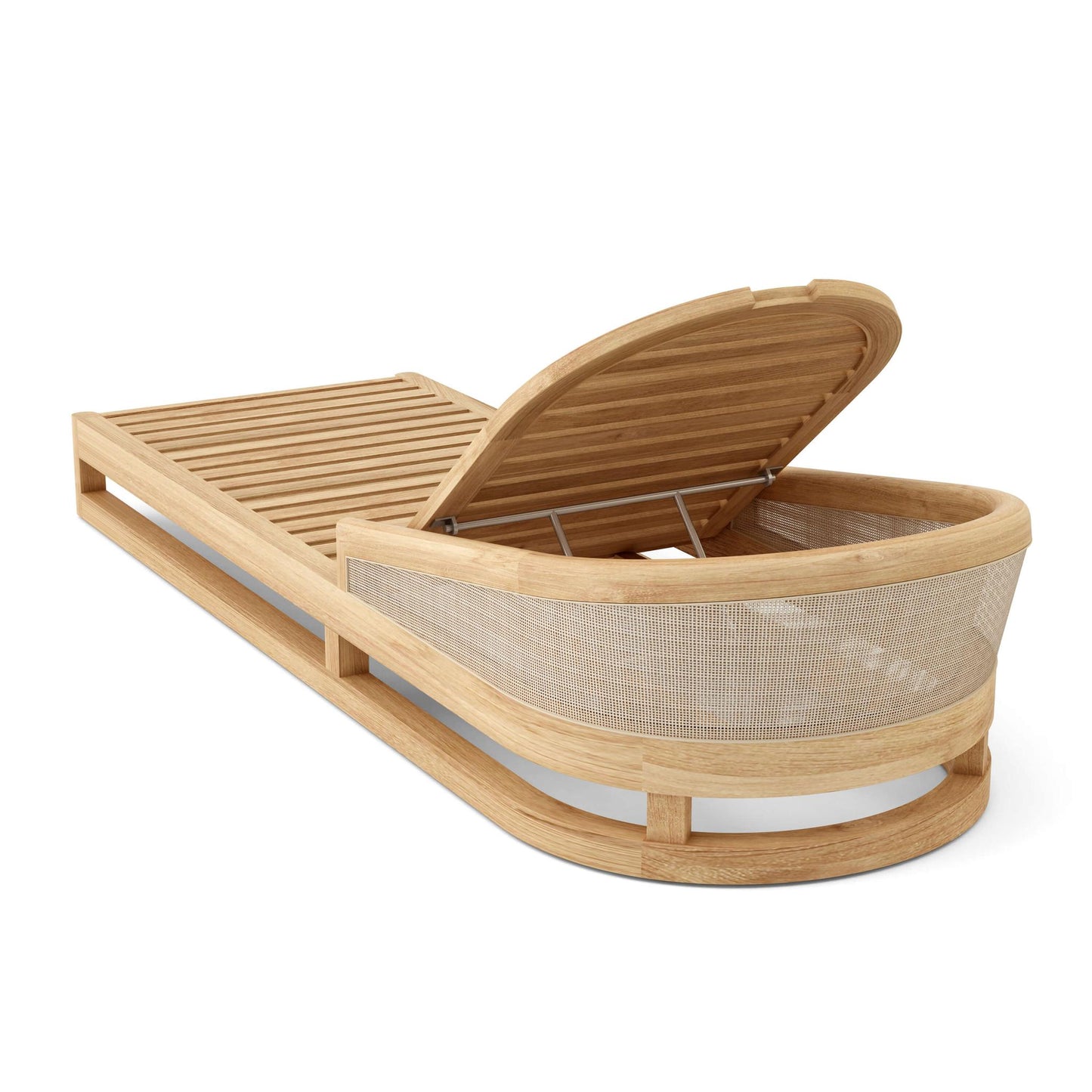 Anderson Teak Catania Chaise Sun Lounger with Cast Slate Cushion