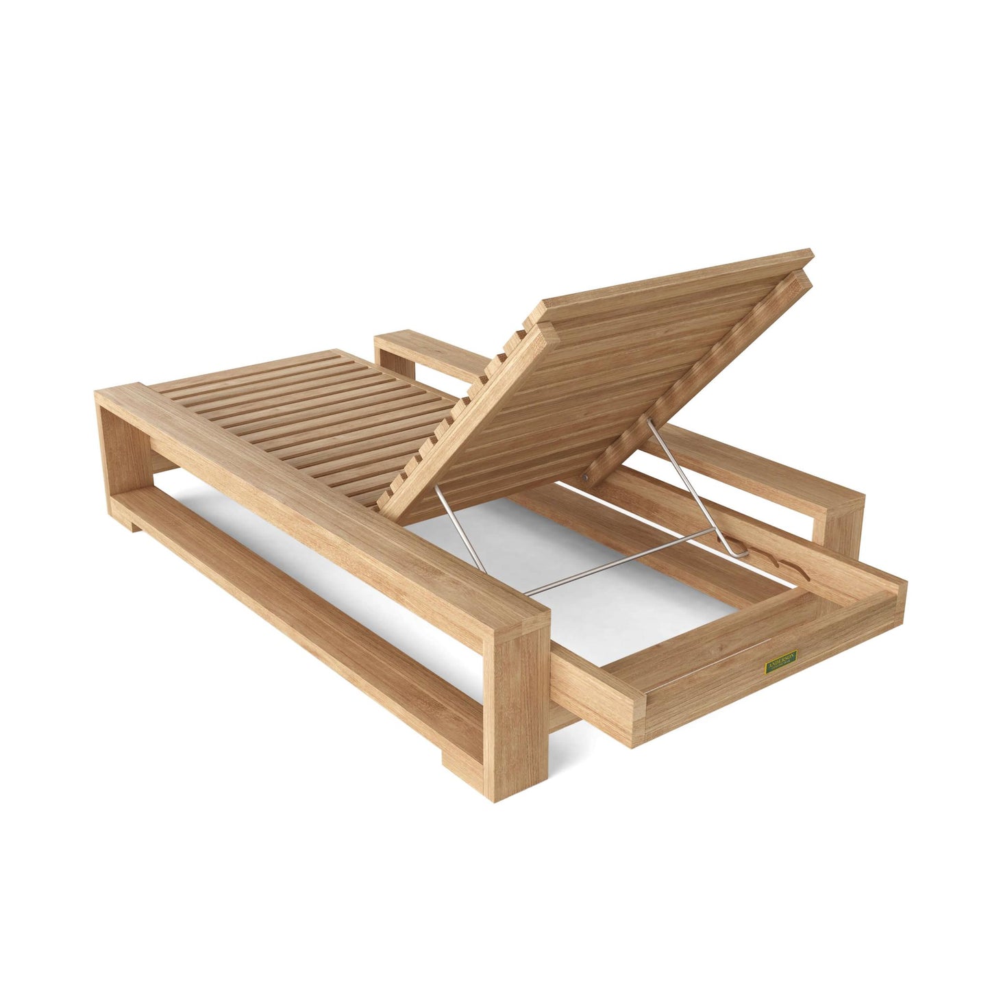 Anderson Teak Capistrano Sun Lounger with Cast Slate Cushion