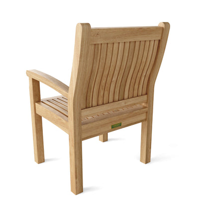 Anderson Teak Sahara Dining Armchair with Canvas Natural Cushion