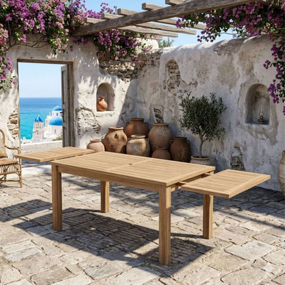 Anderson Teak Bahama 95" Rectangular Table w/ Double Leaf Extensions