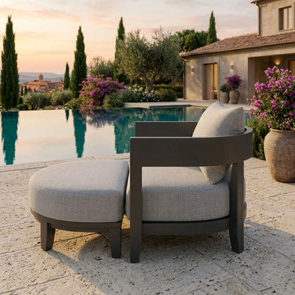 Anderson Teak Coronado 6-Piece Aluminum Deep Seating Set with Cast Slate Cushions