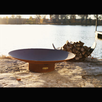 Fire Pit Art 48" Asia Propane Electronic Ignition Steel Fire Pit