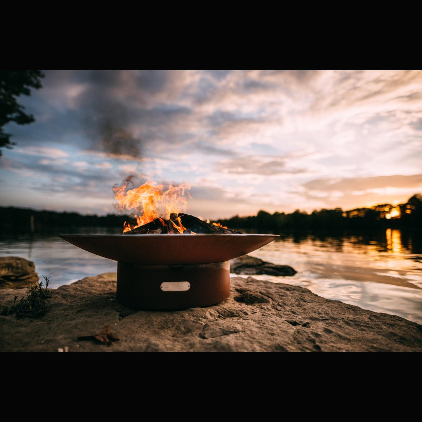 Fire Pit Art 36" Asia Propane Electronic Ignition Steel Fire Pit