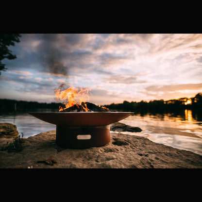 Fire Pit Art 36" Asia Propane Electronic Ignition Steel Fire Pit
