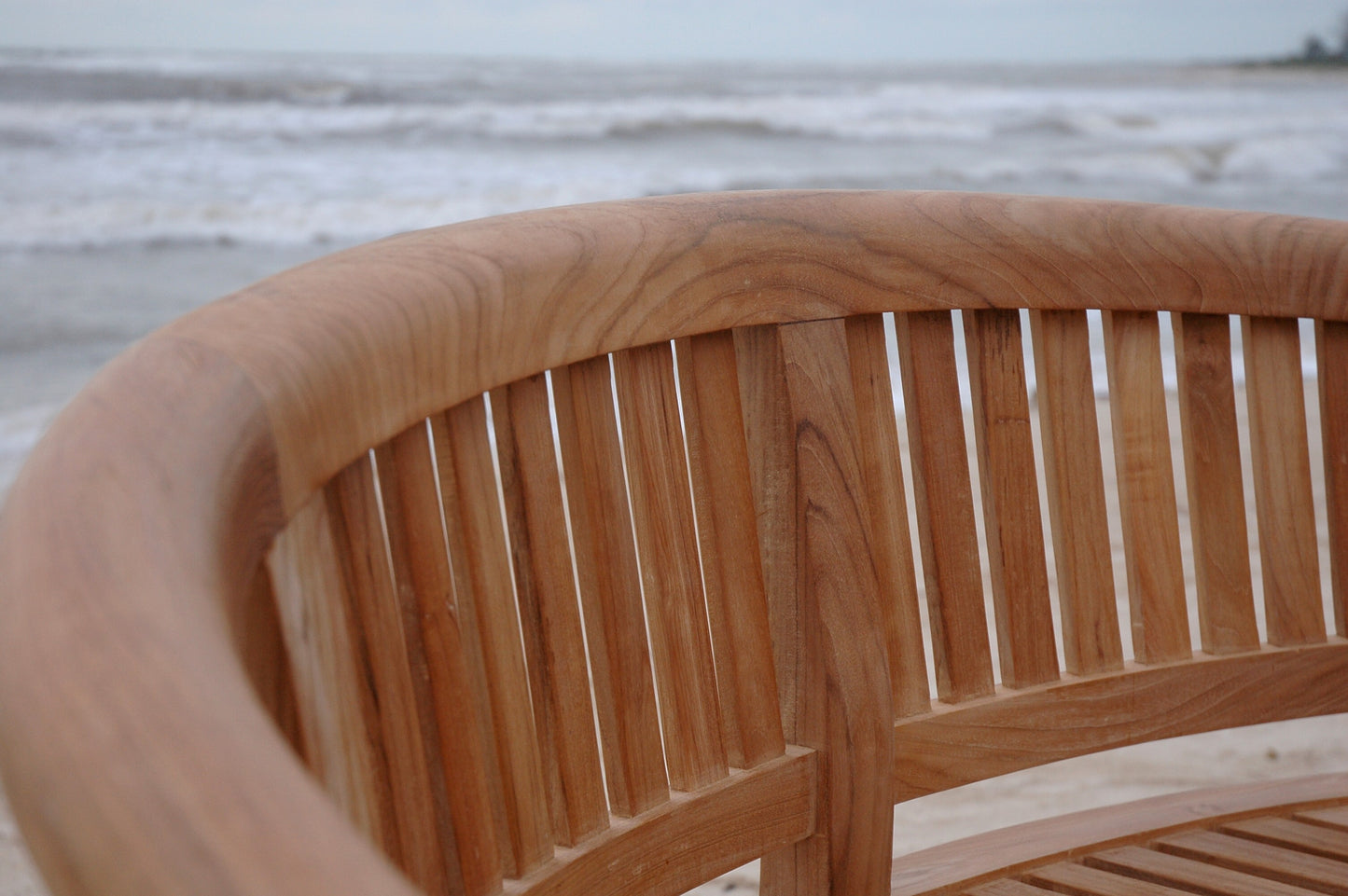 Anderson Teak Curved 3 Seater Extra Thick Bench
