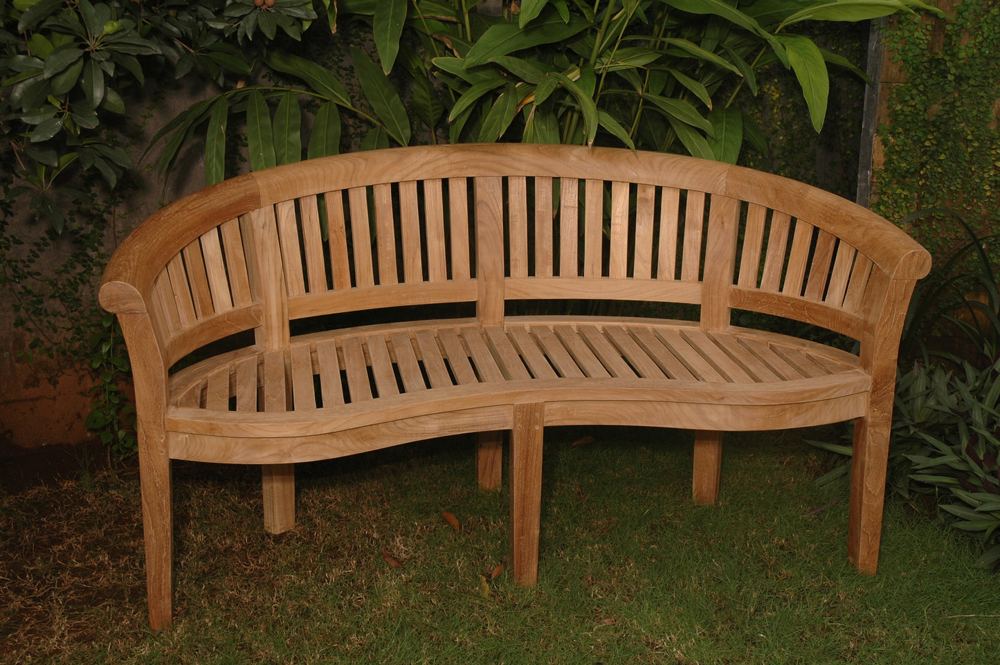 Anderson Teak Curved 3 Seater Extra Thick Bench