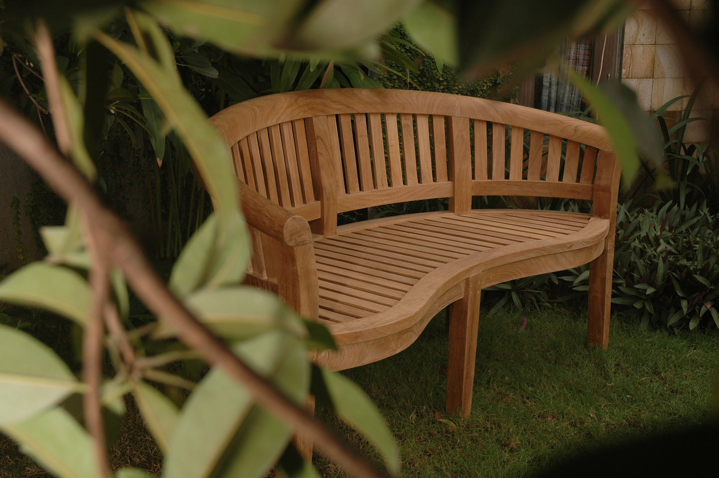 Anderson Teak Curved 3 Seater Extra Thick Bench