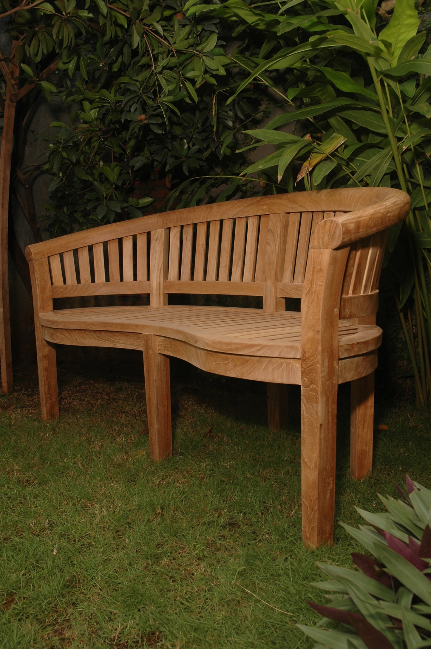 Anderson Teak Curved 3 Seater Extra Thick Bench