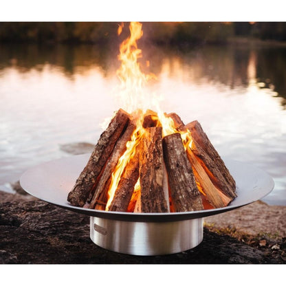 Fire Pit Art 46" Bella Vita Natural Gas Match Lit Fire Pit