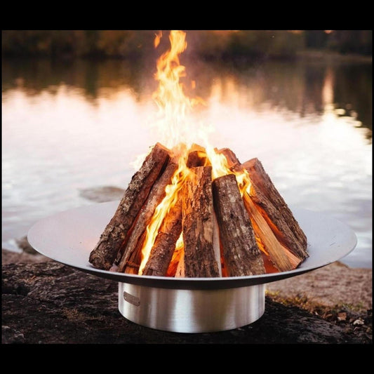 Fire Pit Art 34" Bella Vita Wood Burning Fire Pit
