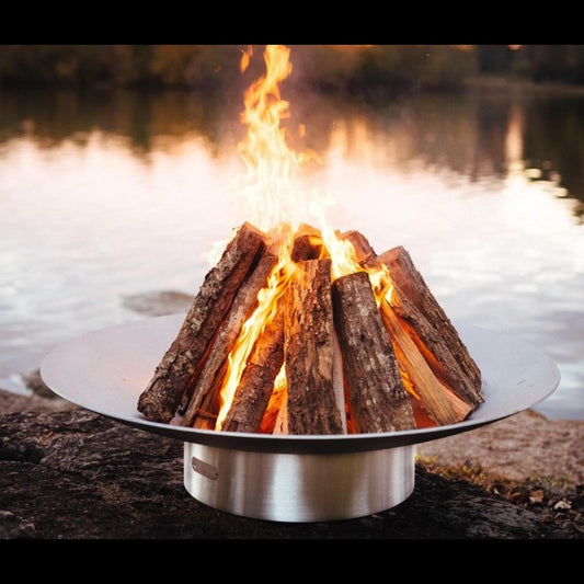 Fire Pit Art 46" Bella Vita Natural Gas Electronic Ignition Fire Pit