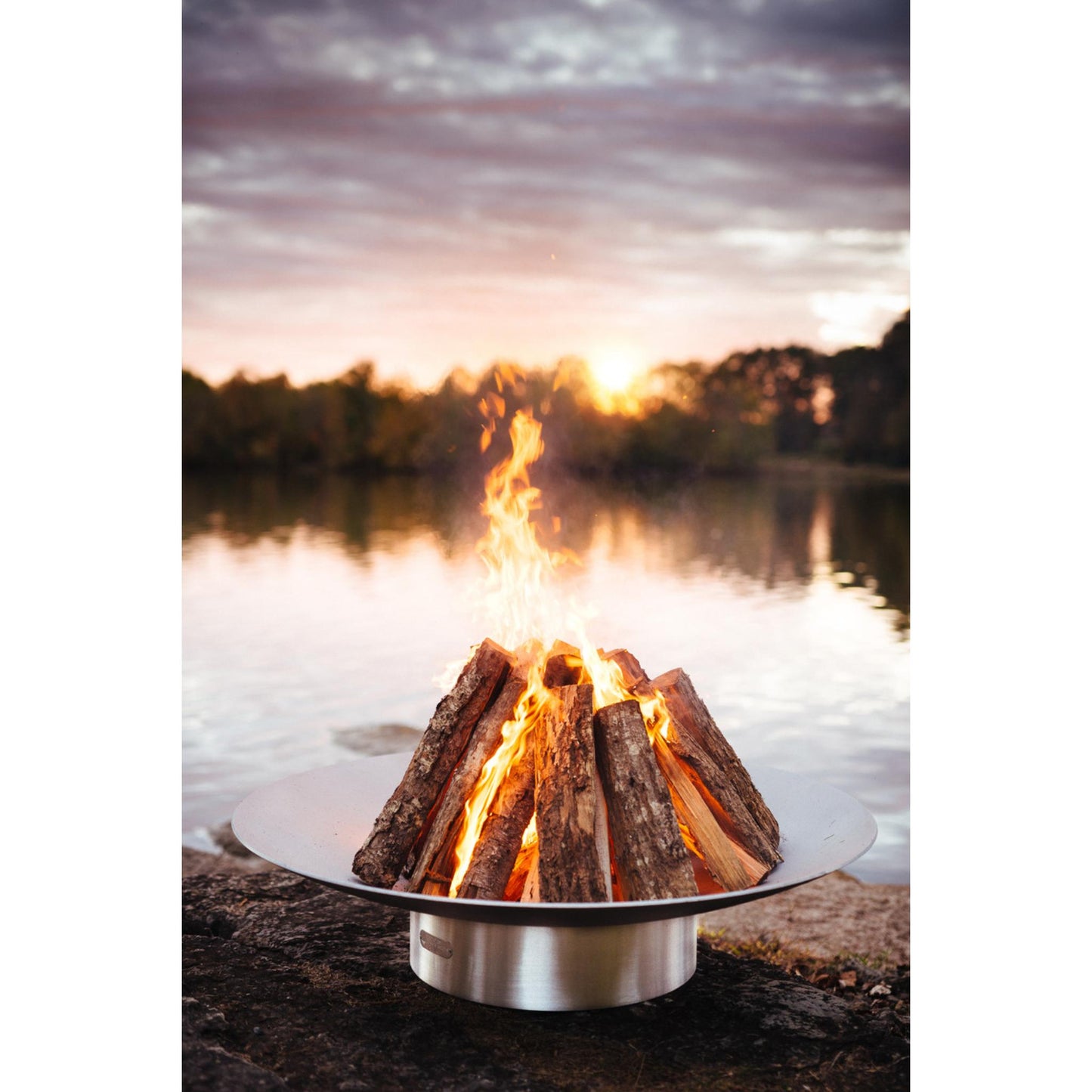 Fire Pit Art 34" Bella Vita Wood Burning Fire Pit