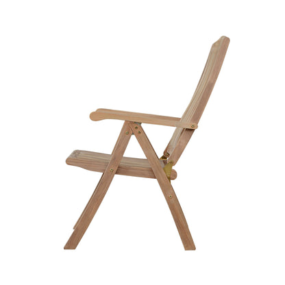 Anderson Teak Katana 5-Position Reclining Folding Armchair with Cast Slate Cushion