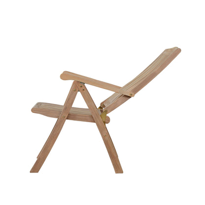 Anderson Teak Katana 5-Position Reclining Folding Armchair with Cast Slate Cushion