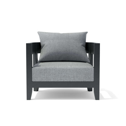 Anderson Teak Coronado 6-Piece Aluminum Deep Seating Set with Cast Slate Cushions