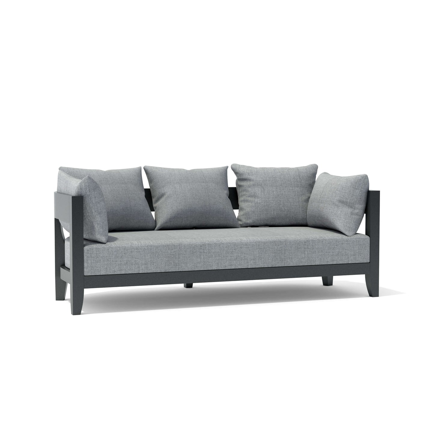 Anderson Teak Coronado 6-Piece Aluminum Deep Seating Set with Cast Slate Cushions