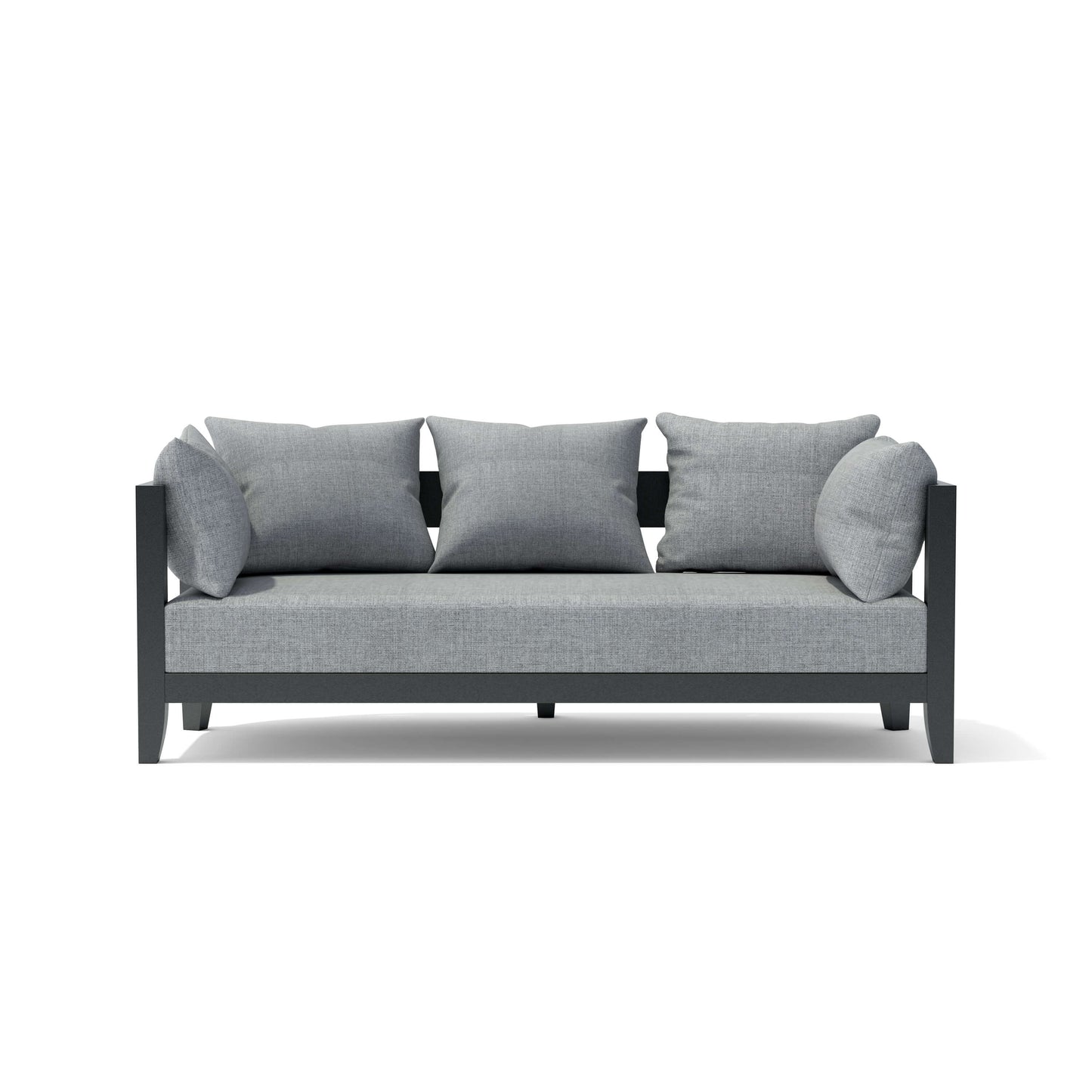 Anderson Teak Coronado 6-Piece Aluminum Deep Seating Set with Cast Slate Cushions