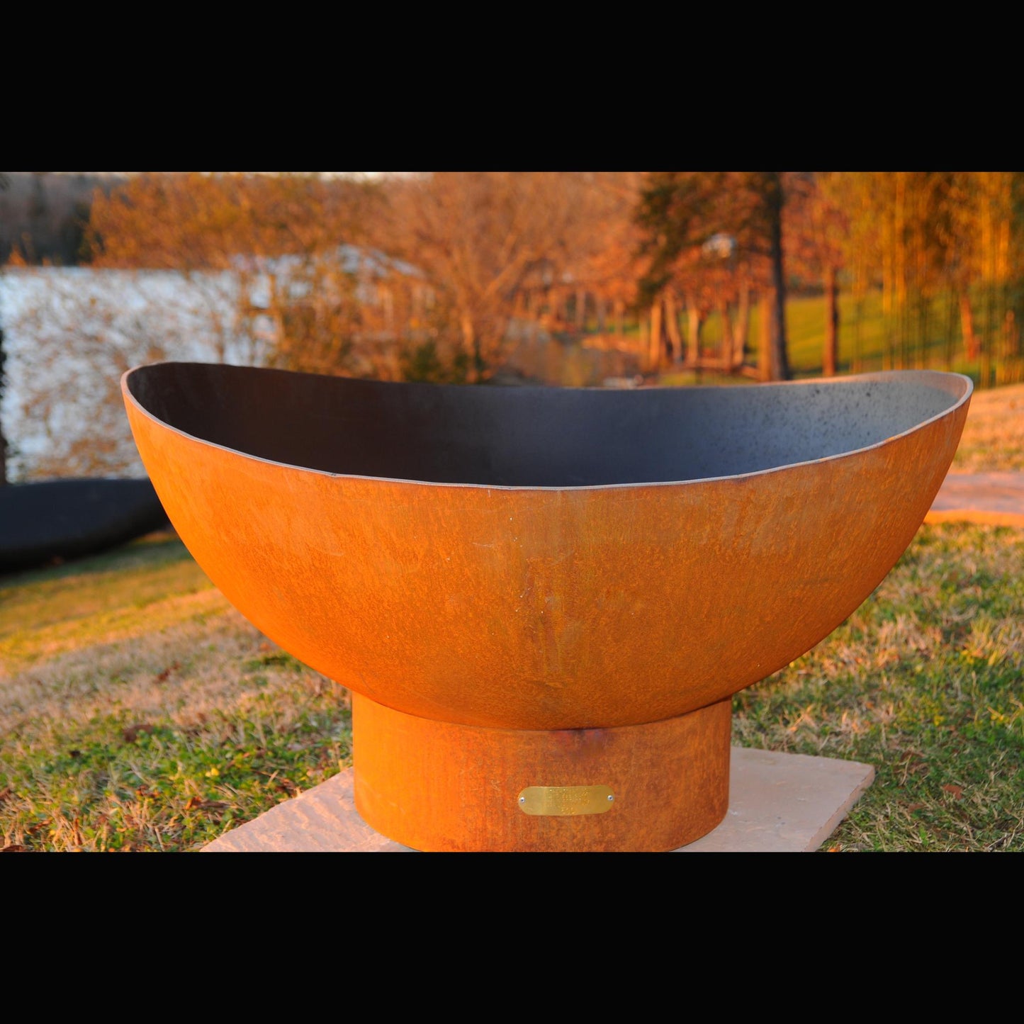 Fire Pit Art Scallop Natural Gas Electronic Ignition Fire Pit
