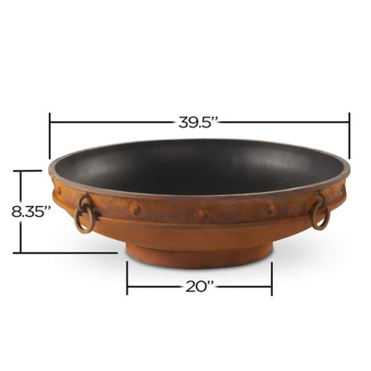 Fire Pit Art Emperor Natural Gas Electronic Ignition Fire Pit