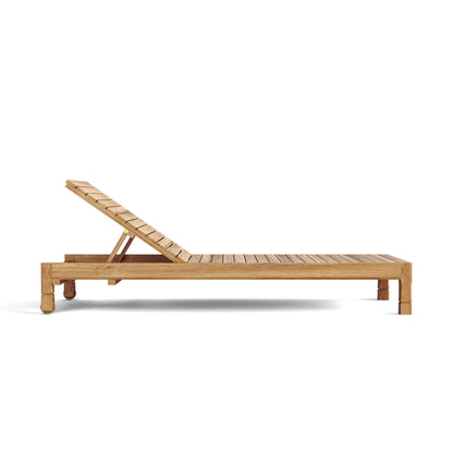 Anderson Teak SouthBay Sun Lounger with Cast Slate Cushion