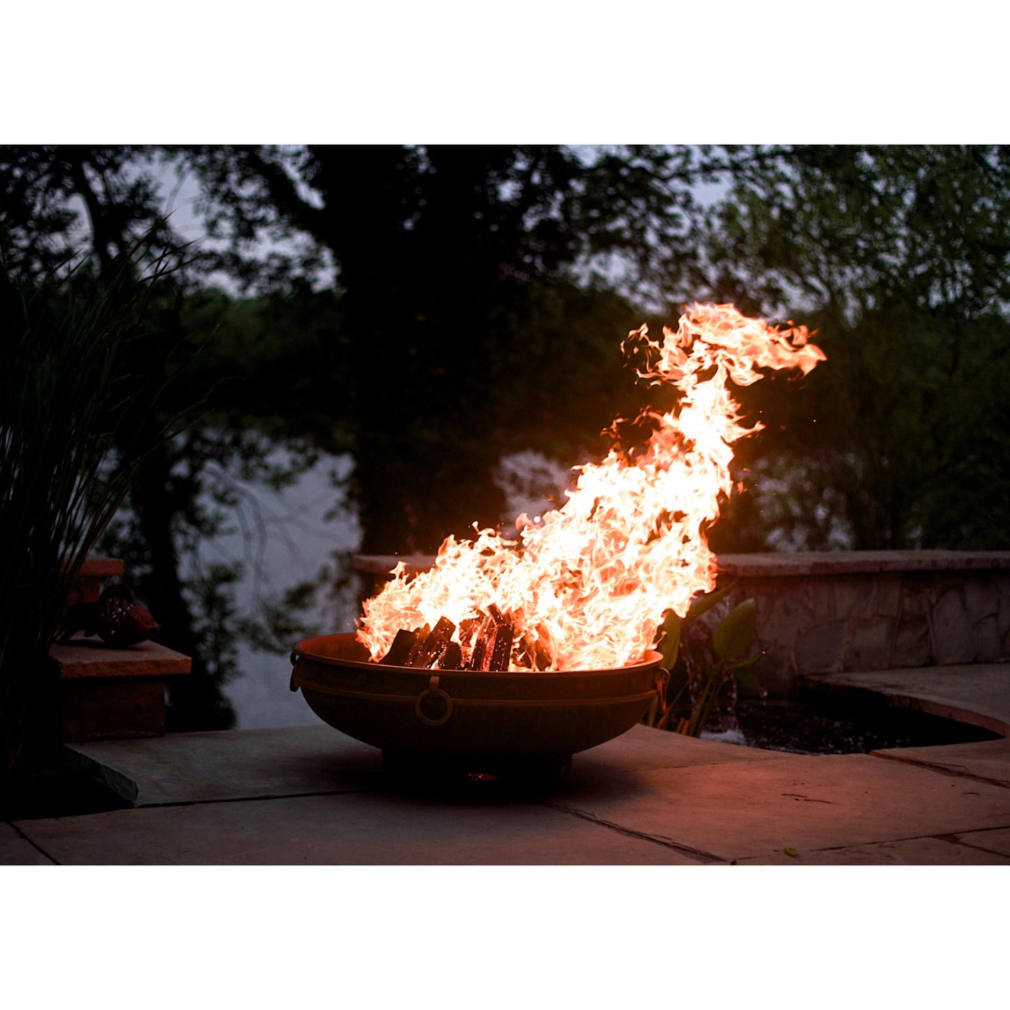 Fire Pit Art Emperor Natural Gas Electronic Ignition Fire Pit