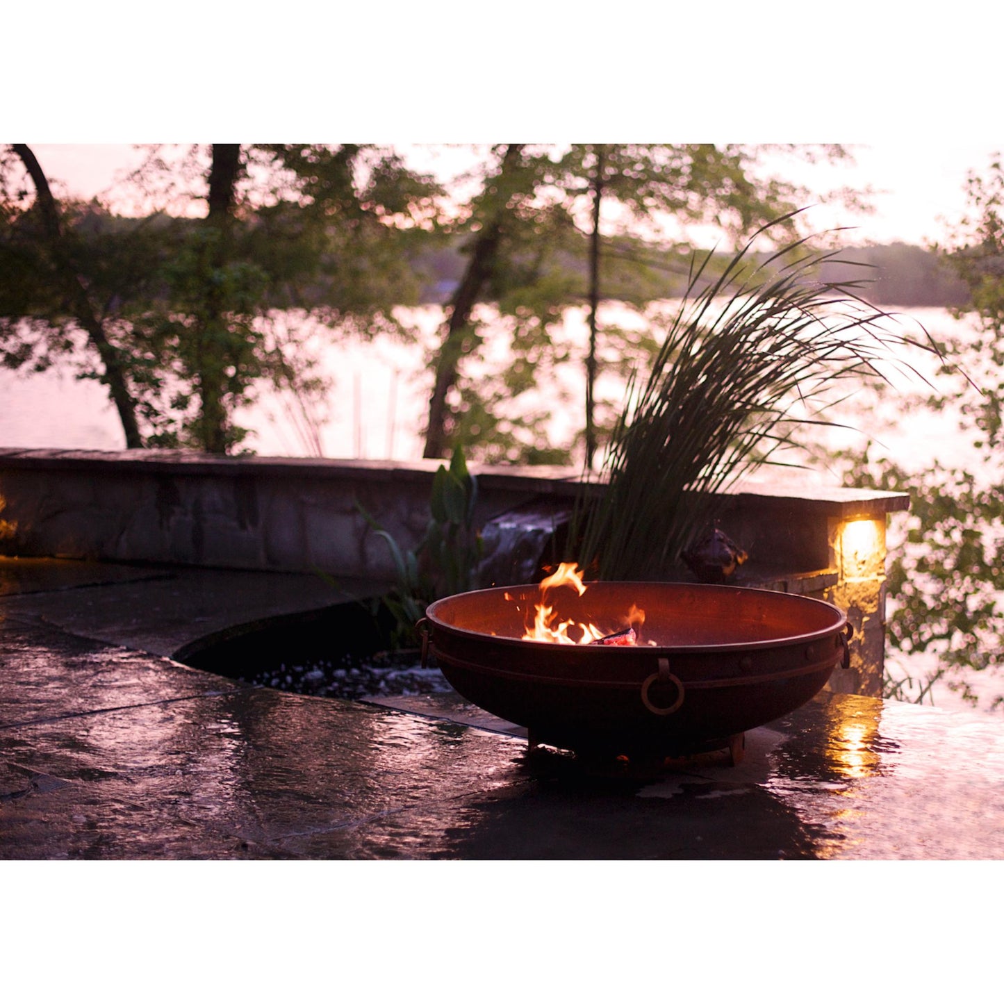 Fire Pit Art Emperor Natural Gas Electronic Ignition Fire Pit