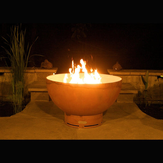 Fire Pit Art Crater Natural Gas Match Lit Fire Pit