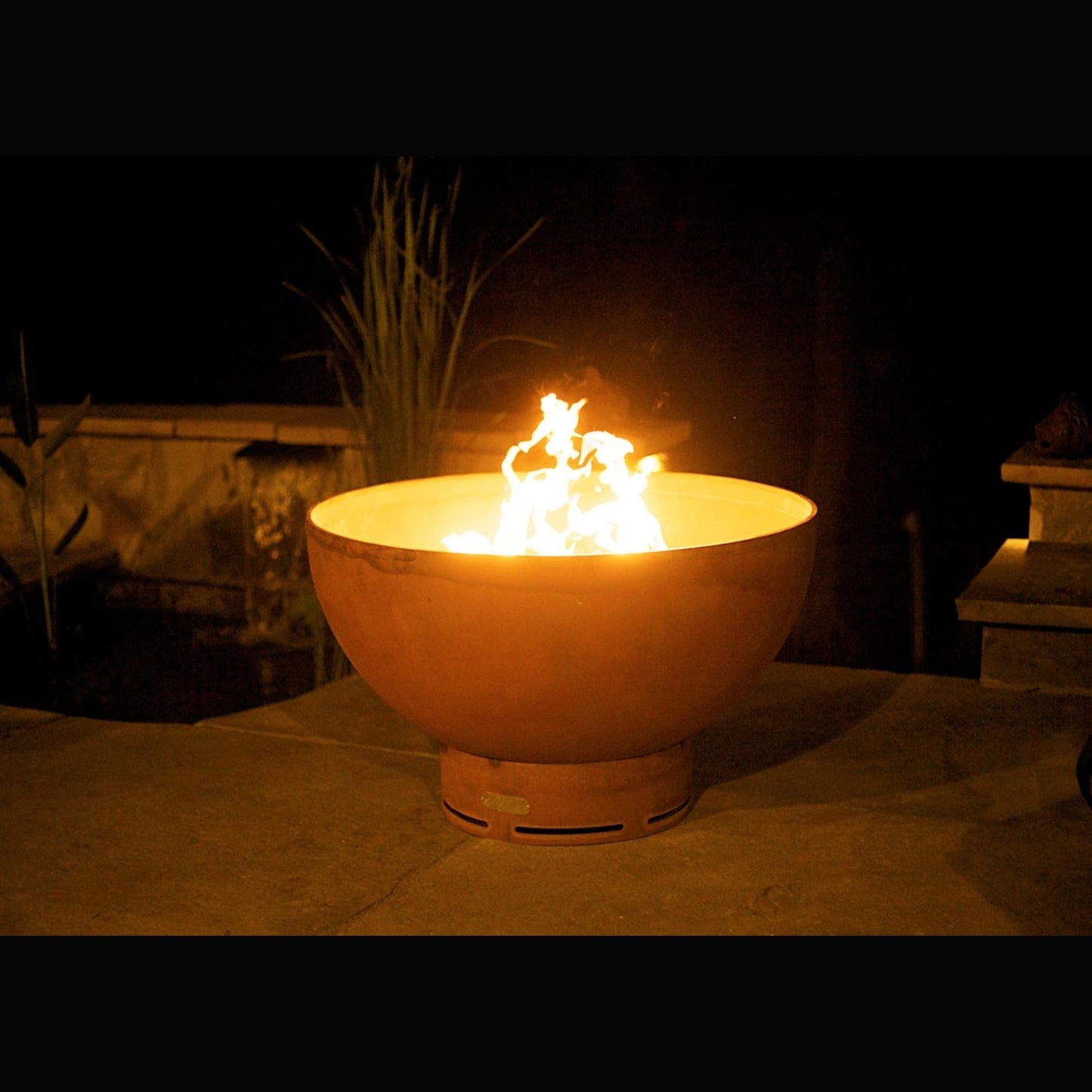 Fire Pit Art Crater Natural Gas Electronic Ignition Fire Pit