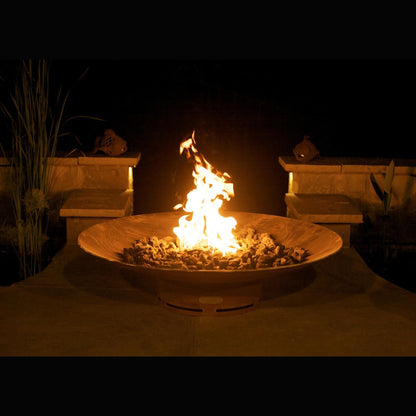 Fire Pit Art 48" Asia Natural Gas Match Lit Steel Fire Pit