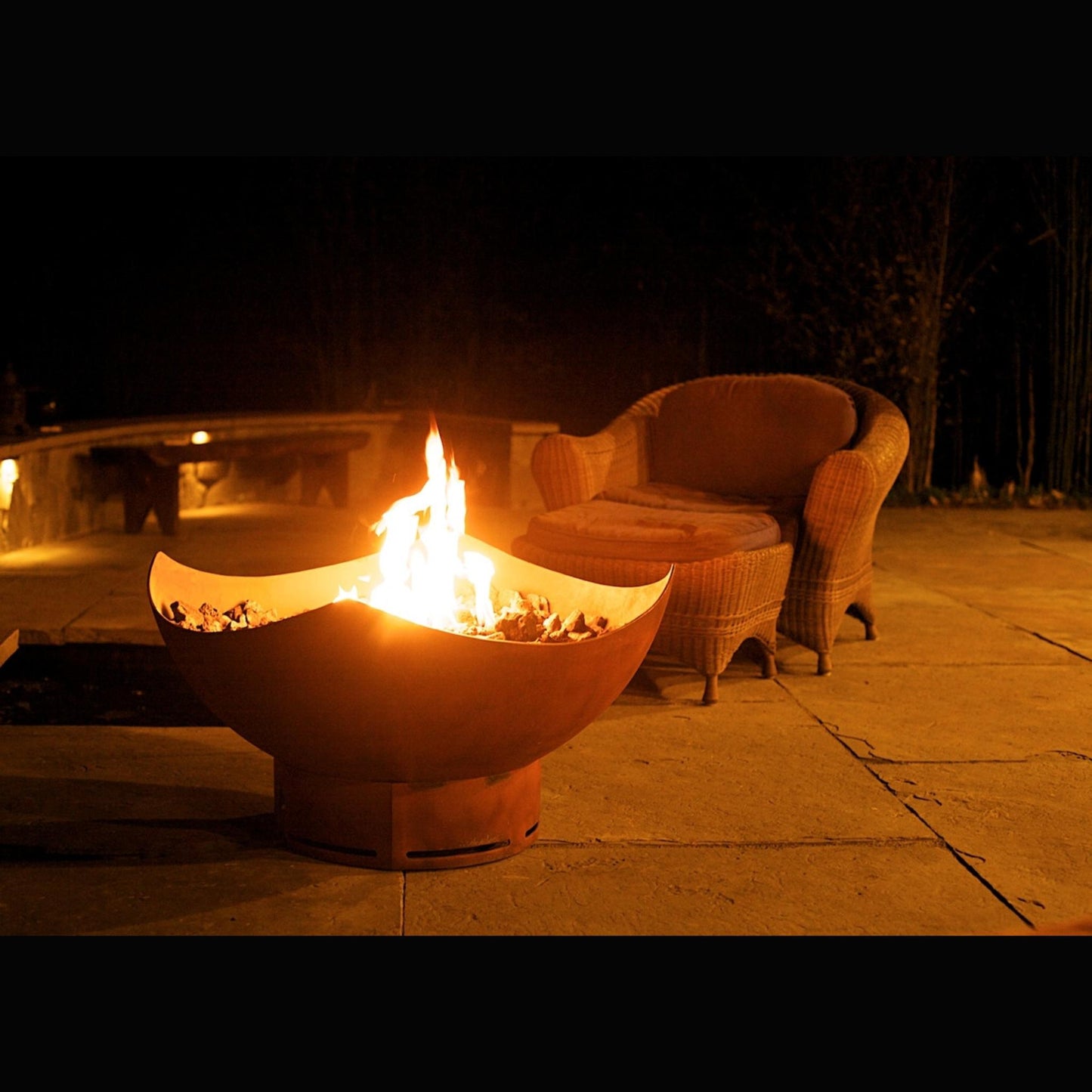 Fire Pit Art Manta Ray Natural Gas Electronic Ignition Fire Pit