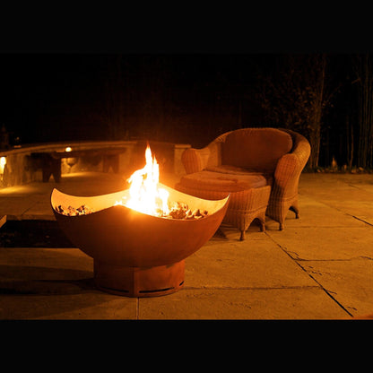 Fire Pit Art Manta Ray Natural Gas Electronic Ignition Fire Pit