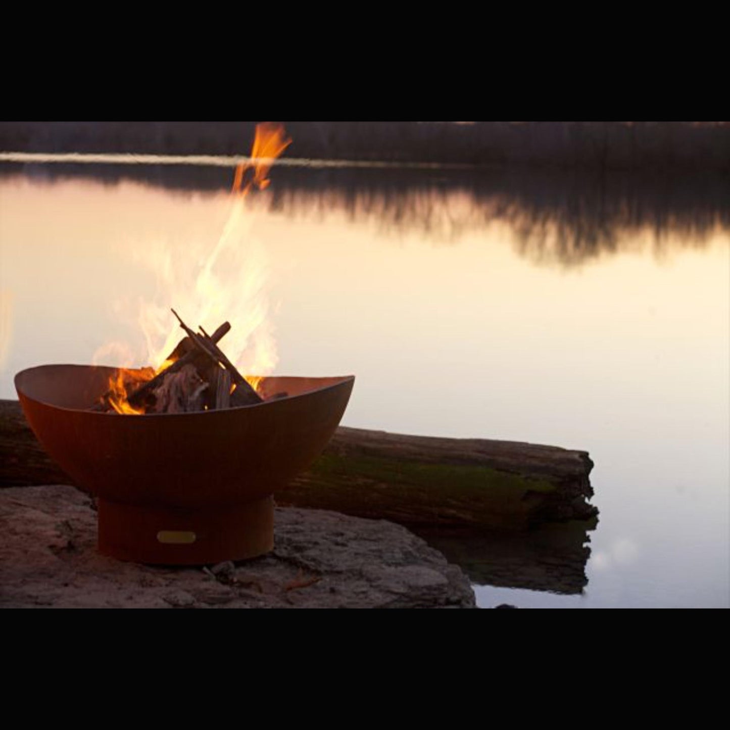 Fire Pit Art Scallop Natural Gas Electronic Ignition Fire Pit