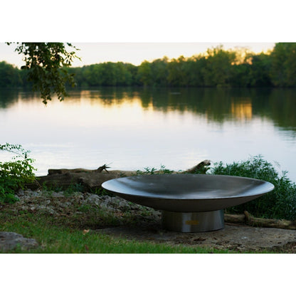 Fire Pit Art 46" Bella Vita Natural Gas Match Lit Fire Pit