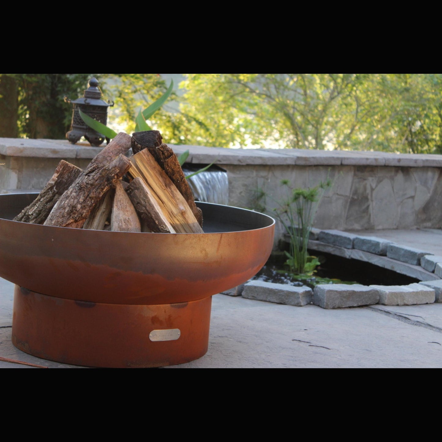 Fire Pit Art 30" Low Boy Natural Gas Electronic Ignition Fire Pit