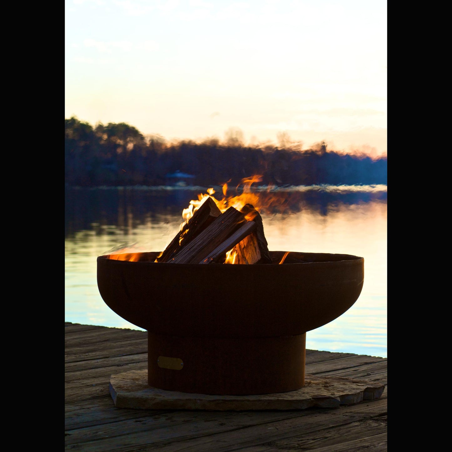 Fire Pit Art 30" Low Boy Natural Gas Electronic Ignition Fire Pit