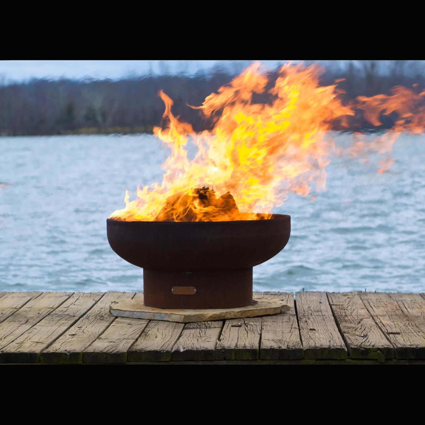 Fire Pit Art 30" Low Boy Natural Gas Electronic Ignition Fire Pit