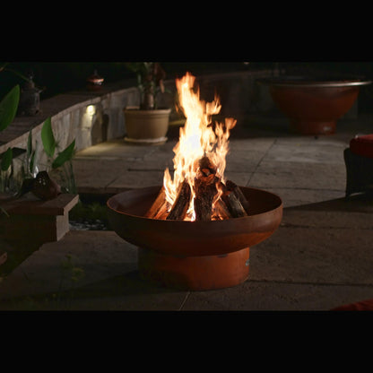 Fire Pit Art 30" Low Boy Natural Gas Electronic Ignition Fire Pit
