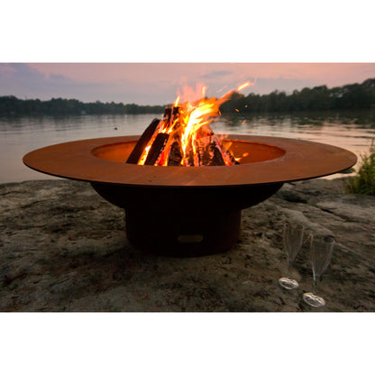 Fire Pit Art Magnum With Lid Propane Electronic Ignition Fire Pit