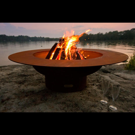 Fire Pit Art Magnum With Lid Wood Burning Fire Pit