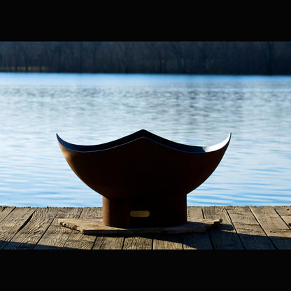 Fire Pit Art Manta Ray Natural Gas Electronic Ignition Fire Pit