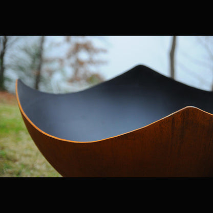 Fire Pit Art Manta Ray Natural Gas Electronic Ignition Fire Pit