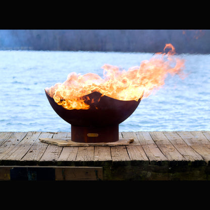 Fire Pit Art Manta Ray Natural Gas Electronic Ignition Fire Pit