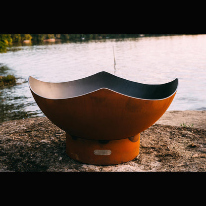 Fire Pit Art Manta Ray Natural Gas Electronic Ignition Fire Pit