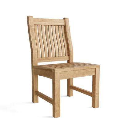 Anderson Teak Bahama Sahara 9-Piece 10' Rectangular Dining Set with Linen Antique Beige Cushions
