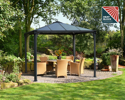 Canopia by Palram Palermo 10' x 10' Grey Gazebo