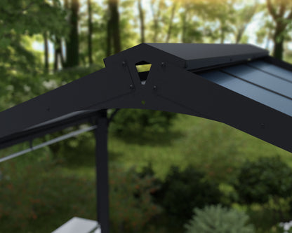 Canopia by Palram Austin 6' x 8' Black/Grey Grill Gazebo