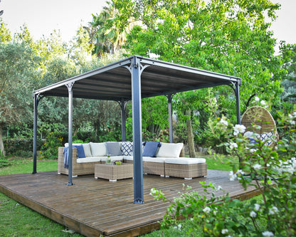 Canopia by Palram Milano 10' x 14' Grey/Bronze Gazebo