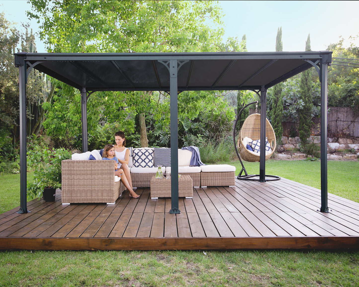 Canopia by Palram Milano 10' x 14' Grey/Bronze Gazebo